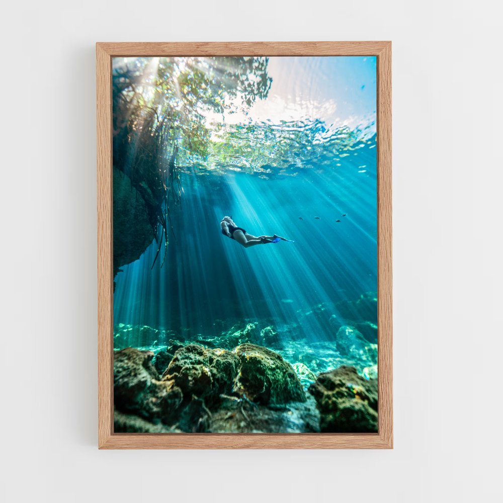 Poster Inspiration Artistique G – affiche Plongée en apnée (vue 4)